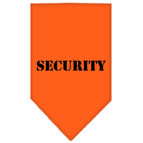Security Screen Print Bandana Orange Small